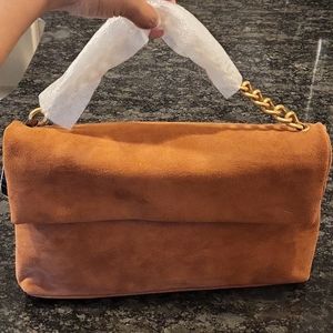 Express Brand suede Clutch/Cross Body Purse